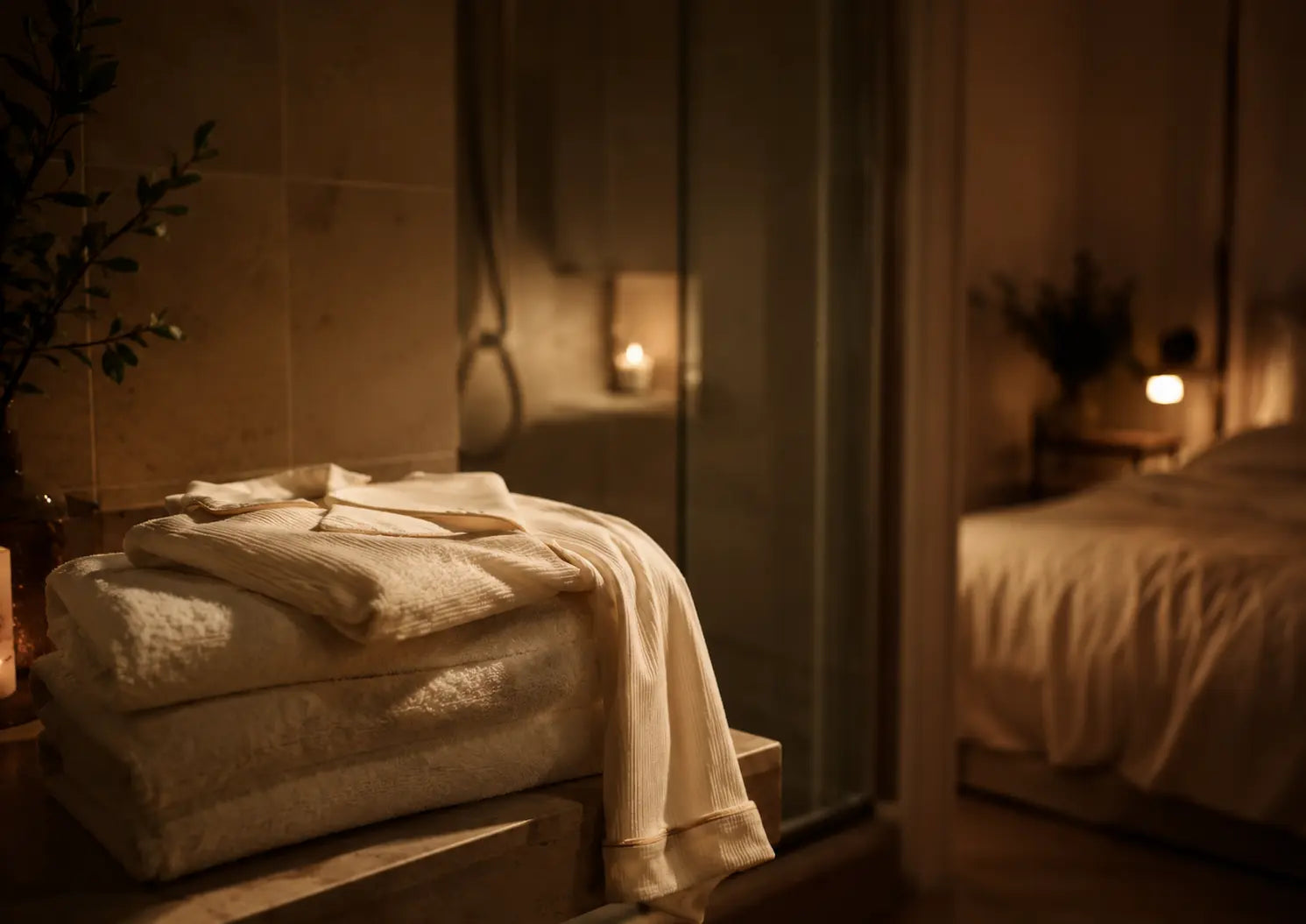 Simple night body routine for soft skin after shower