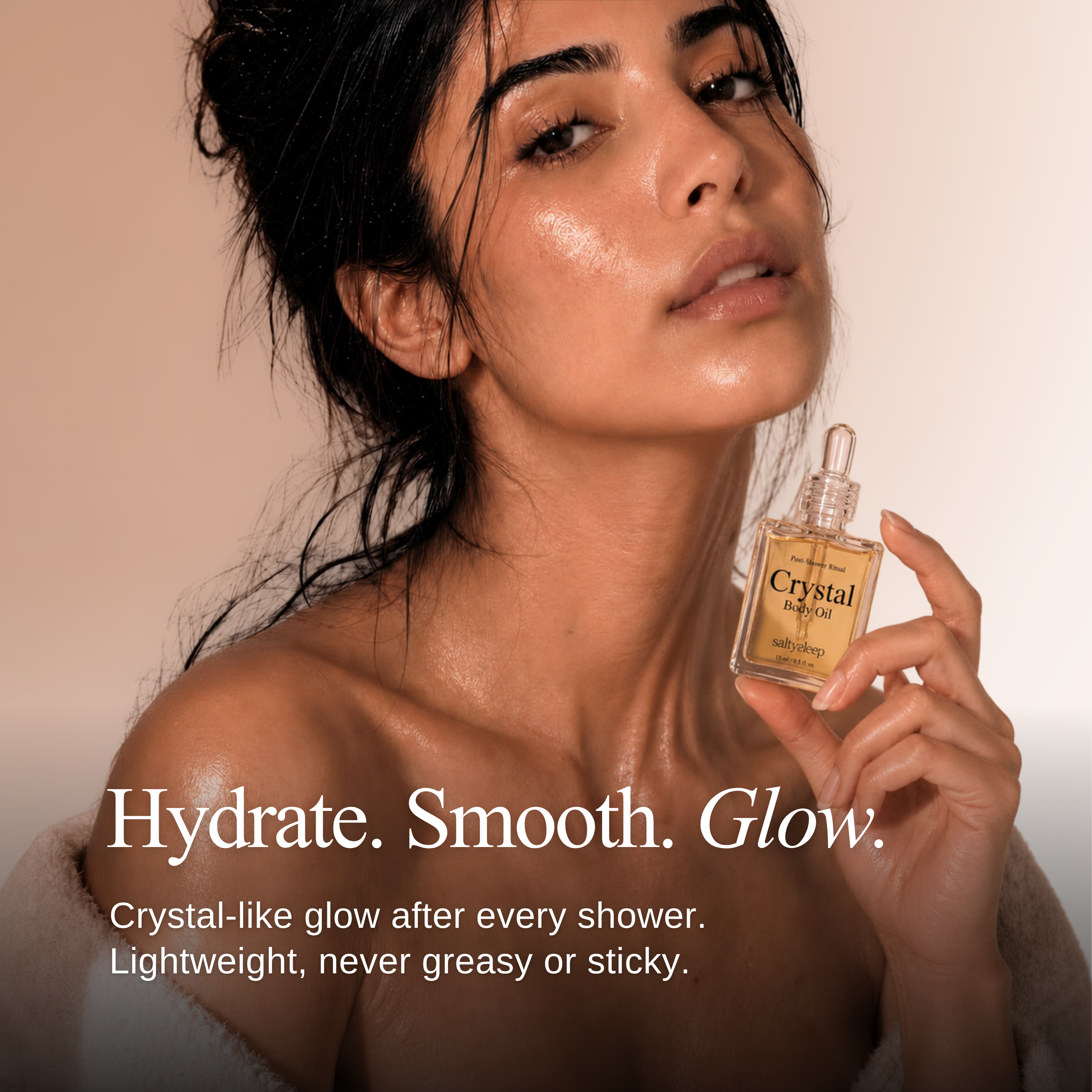 Vanilla Glow 15ml | Crystal Body Oil saltysleep