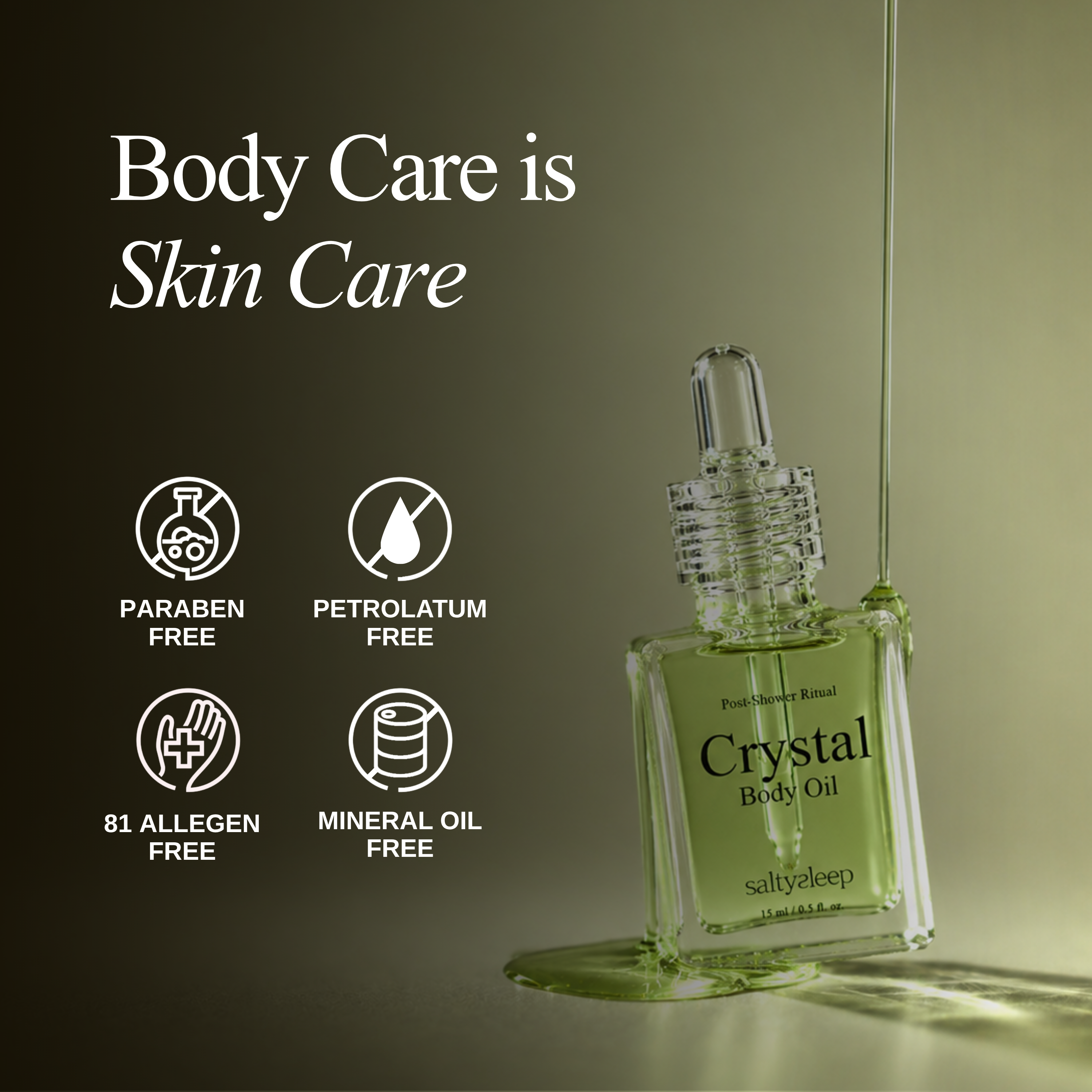Midnight Garden 15ml | Crystal Body Oil saltysleep