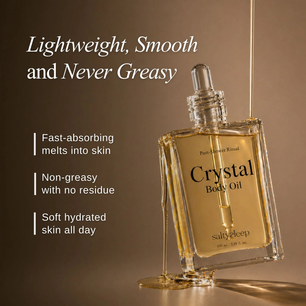 Crystal Body Oil Golden Glow saltysleep